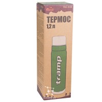 Комплект Tramp Термос 1,2 л оливковый TRC-028-olive + Пробка для термосов Expedition UTRA-287