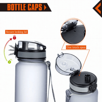 Фото Бутылка для воды KingCamp Tritan Bottle 1000 мл Medium grey KA1136MG
