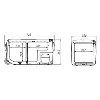 Компрессорный автохолодильник Alpicool T36 36 л Двухкамерный T36AP