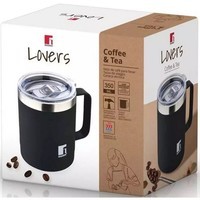 Термокружка Bergner Coffee and tea lovers, 350 мл BG-37788-BK