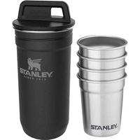 Набор Stanley Adventure Combo футляр-фляга 0,59л + 4 рюмки черный 79-1019_black
